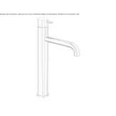 Tall, single-lever washbasin tap Marki