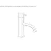 Single-lever countertop washbasin tap without waste Marki
