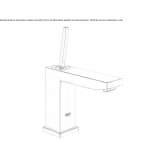 1-hole countertop washbasin tap Cargese