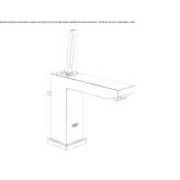 Single-lever countertop washbasin tap Cargese