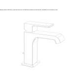 Single-lever countertop washbasin tap Lirio