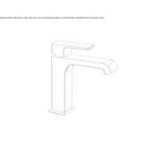 Single-lever countertop washbasin tap Lirio