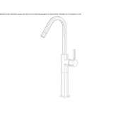 Tall, single-lever washbasin tap Humay