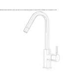 Single-lever countertop washbasin tap Humay
