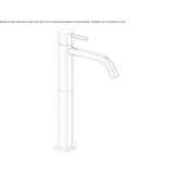 Tall, single-lever washbasin tap Humay