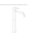Tall, single-lever washbasin tap Humay