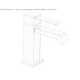 Single-lever countertop washbasin tap Hervias