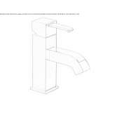 Single-lever countertop washbasin tap Hervias