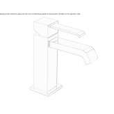 Single-lever countertop washbasin tap without waste Hervias