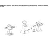 3-hole washbasin tap Plaus