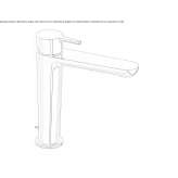 Bateria umywalkowa nablatowa jednouchwytowa Delaware