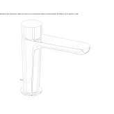 Single-lever countertop washbasin tap Delaware