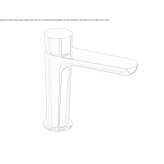 Single-lever countertop washbasin tap without waste Delaware