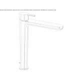 Tall, single-lever washbasin tap Delaware