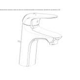 Single-lever countertop washbasin tap Noja