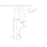 Single-lever countertop washbasin tap Losice