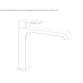 Single-lever countertop washbasin tap without waste Lirio