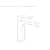Single-lever countertop washbasin tap without waste Lirio