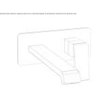 Single-lever wall-mounted washbasin faucet Lirio