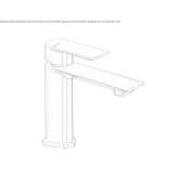 Single-lever countertop washbasin tap without waste Ilford