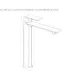 Tall, single-lever washbasin tap Ilford