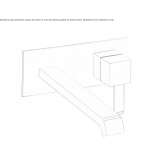 Wall-mounted single-lever washbasin tap without stopper Hervias