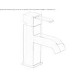 Single-lever countertop washbasin tap without waste Hervias