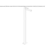 Free-standing single-lever washbasin tap without stopper Hervias