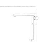 Tall 1-hole washbasin tap Potstat