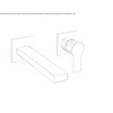 Single-lever wall-mounted washbasin faucet Ferez
