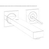 Single-lever washbasin faucet with flow limiter Cargese