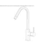 Single-lever countertop washbasin tap Humay