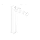 Tall, single-lever washbasin tap Hervias