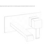 Wall-mounted single-lever washbasin tap without stopper Hervias