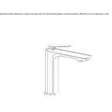 Single-lever countertop washbasin tap without waste Imatra