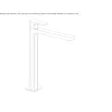 Tall, single-lever washbasin tap Ferez
