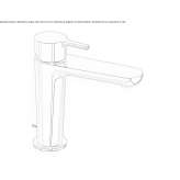 Single-lever countertop washbasin tap Delaware