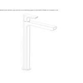 Tall, single-lever washbasin tap Ardud