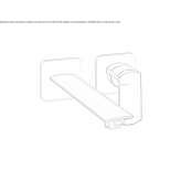 Wall-mounted single-lever washbasin tap without stopper Ilford