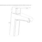 Countertop washbasin tap with flow limiter Quinlan