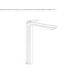 Tall, single-lever washbasin tap Imatra