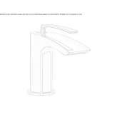 Countertop washbasin tap Mocoa