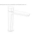 Bateria umywalkowa nablatowa jednouchwytowa Delaware