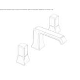 3-hole countertop washbasin tap Valseca