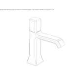 Countertop washbasin faucet with one handle Valseca