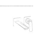 Wall-mounted washbasin tap without stopper Imatra