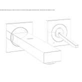 2-hole washbasin tap with flow limiter Cargese