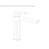 Single-lever countertop washbasin tap Ardud