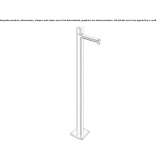 Free-standing, hydroprogressive, single-lever washbasin tap Valseca