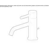 Single-lever countertop washbasin tap with aerator Byram